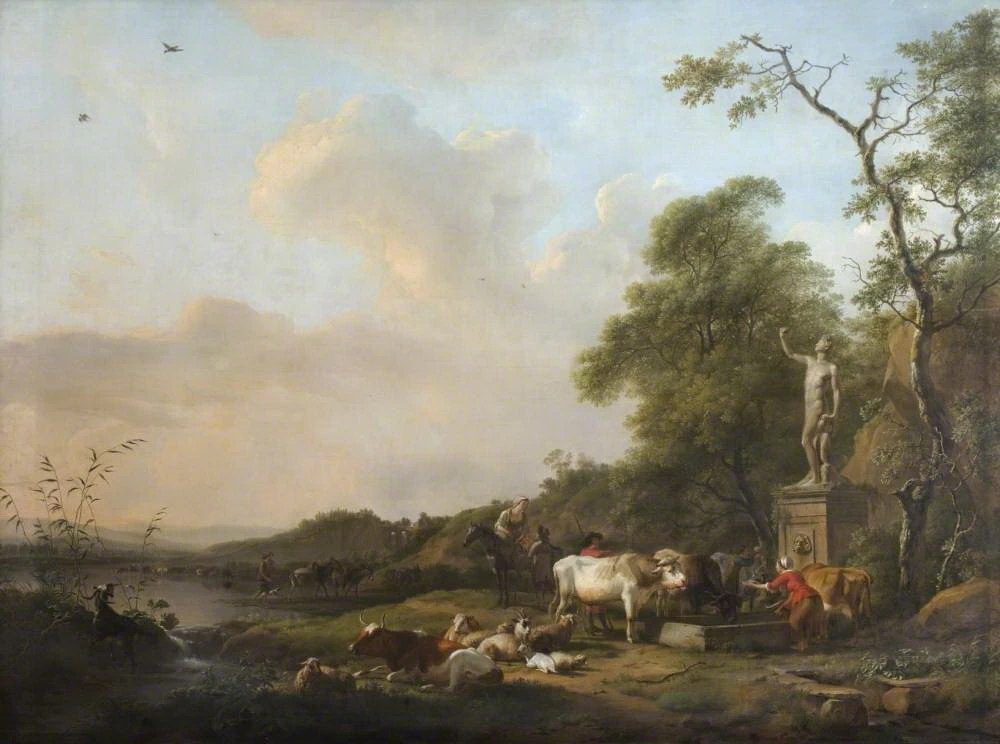 Scena pastorale con statua - National Trust